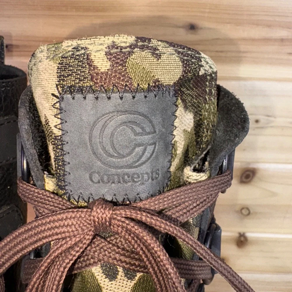 Concepts x Sorel Boots Mens 8 Kitchner Black and Camouflage Leather Waterproof